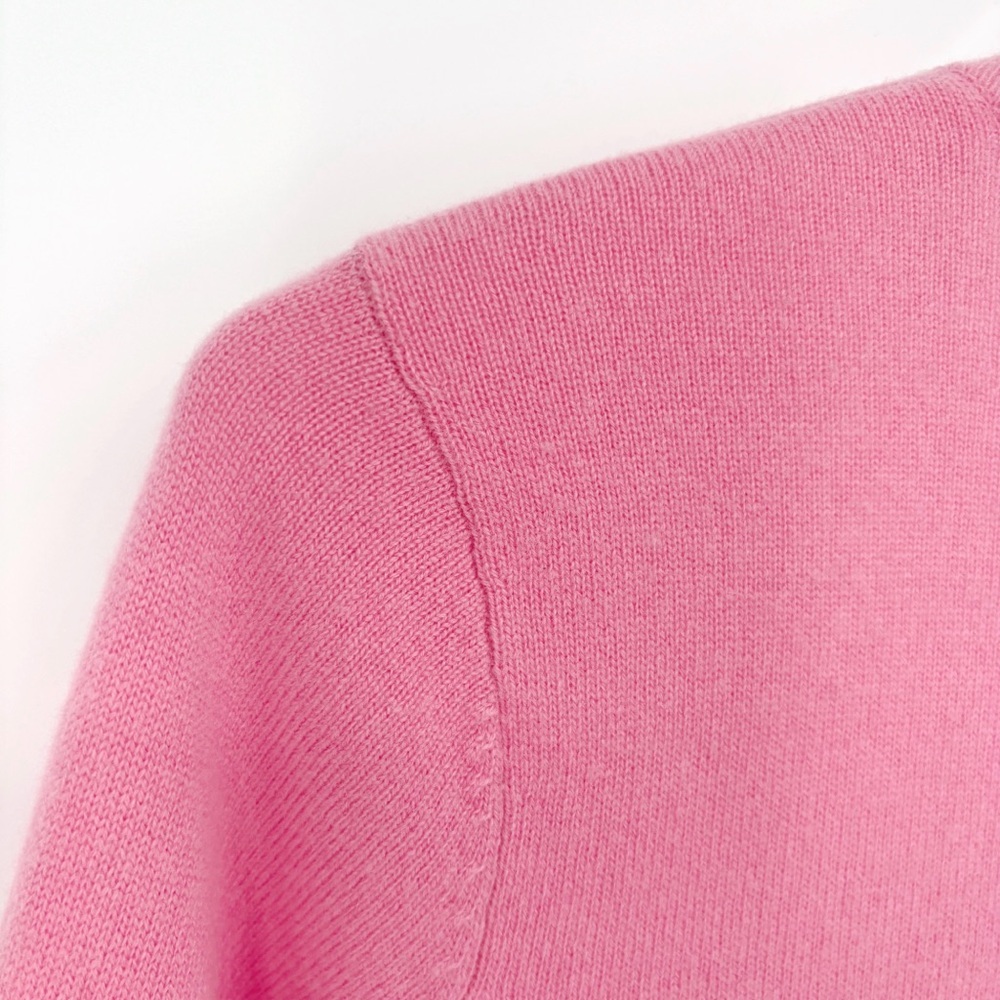 MICHAEL KORS | 100% Cashmere V-Neck Sweater in Pink | Sz M - Picture 4 of 9